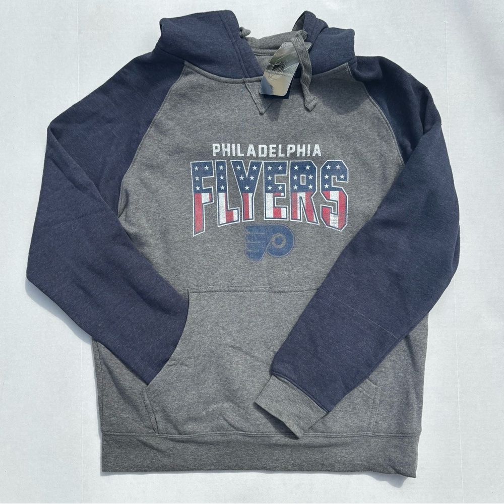 Philadelphia Flyers Fanatics Freedom TriBlend Raglan Pullover Hoodie - Large